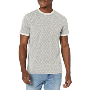 GUESS Men's Colin T-Shirt, Macro G Cube White Combo for $11