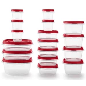 Rubbermaid 34-Piece Easy Find Lids Vented Food Storage Container Set for $15