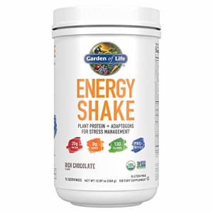 Protein Powder Energy Shake + Adaptogens for Stress Management - Rich Chocolate - Garden of Life for $23