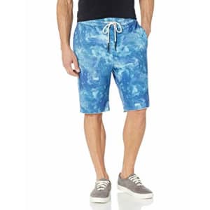 AG Adriano Goldschmied Men's Klay Terry Shorts, Abstract Tiedye Night rain Abstract Tiedye Night for $64