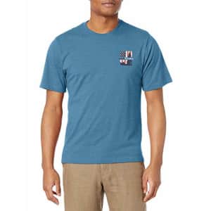 G.H. Bass & Co. Men's Short Sleeve Graphic Print T-Shirt, Indigo Sky Heather, Large for $7 G.H. Bass & Co. Men's Short Sleeve Graphic Print T-Shirt, Indigo Sky Heather, Large for $7