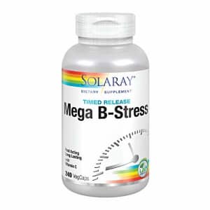 Solaray Mega Vitamin B-Stress, Two-Stage Timed-Release | Specially Formulated w/B Complex Vitamins for $36 Solaray Mega Vitamin B-Stress, Two-Stage Timed-Release | Specially Formulated w/B Complex Vitamins for $36