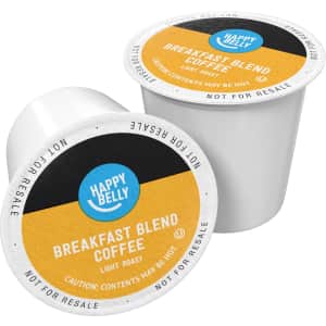 Happy Belly Breakfast Blend Coffee Pods 100-Pack for $21 via Sub. & Save