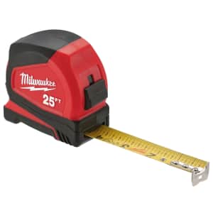 Milwaukee 25-Foot Compact Tape Measure for $20