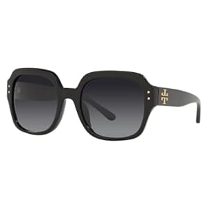 Tory Burch TY7143U Women's Sunglasses Black/Grey Gradient Polar 56 for $151