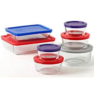 Pyrex Simply Store 14-Piece Glass Storage Container Set for $21