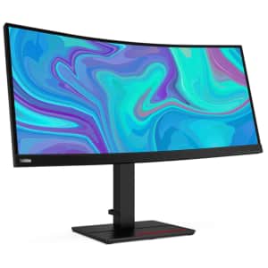Lenovo ThinkVision T34w-20 34" Ultrawide 1440p Curved LED Monitor for $474