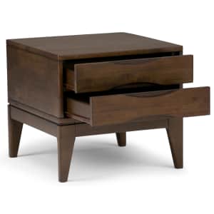 Simpli Home Harper Solid Hardwood 2-Drawer End Side Table for $191 Simpli Home Harper Solid Hardwood 2-Drawer End Side Table for $191