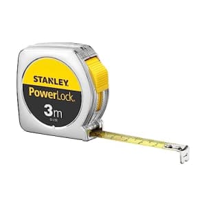 Stanley 0-33-238 "Powerlock" Tape Measure, Silver, 3 m/12.7 mm for $21