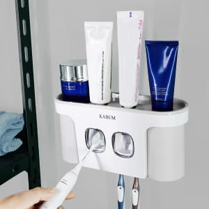 Kabum Wall-Mounted Automatic Toothpaste Dispenser for $13 Kabum Wall-Mounted Automatic Toothpaste Dispenser for $13