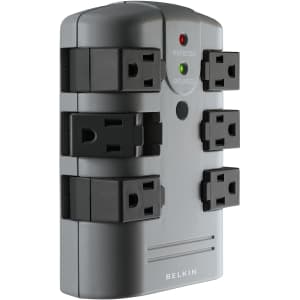 Belkin 6-Outlet Pivot-Plug Surge Protector w/ Wall Mount for $17