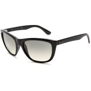 Ray-Ban RB4154 Square Sunglasses, Black Frame/Gray Gradient Lens, 57 mm for $88