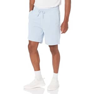 BOSS Men's Patch Logo French Terry Shorts, Angel Blue, XL for $56