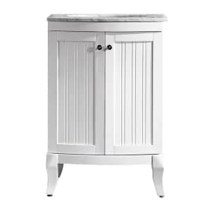 Vinnova Verona 24" Vanity w/ Carrara Marble Top for $273 Vinnova Verona 24" Vanity w/ Carrara Marble Top for $273