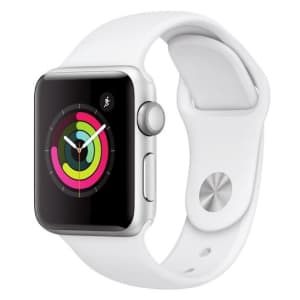 Apple Watch Series 3 GPS 38mm Aluminum Smartwatch for $159