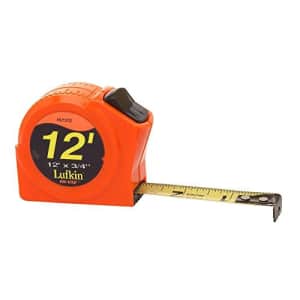 Lufkin HV1312 3/4-Inch x 12 Hi-Viz Orange Power Return Tape Measure for $34