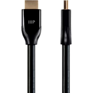 Monoprice 10-Foot 4K Certified Premium High Speed HDMI Cable for $4