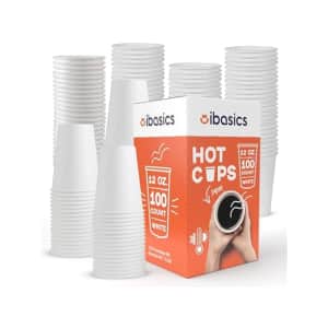 iBasics 12-oz. Paper Coffee Cups 100-Pack for $10 iBasics 12-oz. Paper Coffee Cups 100-Pack for $10