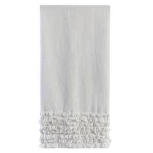 Creative Bath Products Ruffles Collection, Bath Towel, White for $31