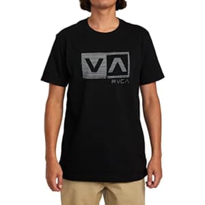 RVCA Men's Graphic Short Sleeve Crew Neck Tee Shirt, Balance Box/Black 2, 2X-Large for $25