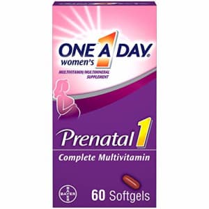 One A Day Women's Prenatal 1 Multivitamin Including Vitamin A, Vitamin C, Vitamin D, B6, B12, Iron, for $14