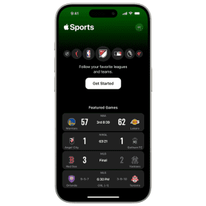 Apple Sports App: Out now for free