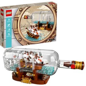 LEGO Ideas Ship in a Bottle Building Set for $56