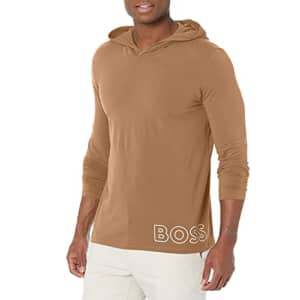 Hugo Boss BOSS Men's Identity Long Sleeve Lounge T-Shirt, Medium Beige, XL for $50