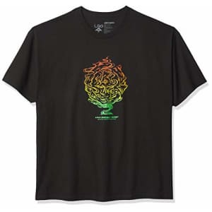 LRG mens Lrg Men's Lemon Kush Smoke Collection T-shirt T Shirt, Black/Rasta, Large US for $16