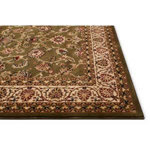 Well Woven Barclay Sarouk Green Traditional Area Rug 6'7'' X 9'6'' for $87