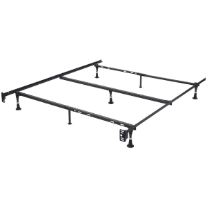 Kings Brand Furniture Adjustable Twin / Full / Queen Metal Bed Frame for $51