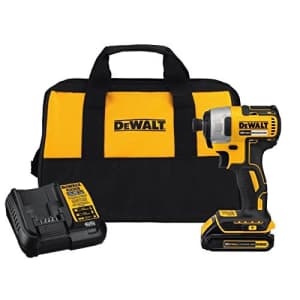 DeWalt 20-Volt MAX Compact Brushless 1/4" Impact Driver for $100