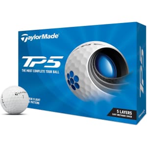TaylorMade 2021 TP5 Golf Balls 12-Pack for $33