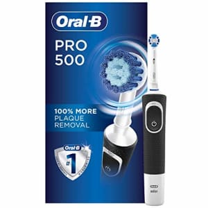 Oral-B Pro 500 Electric Power Rechargeable Toothbrush with Automatic Timer and Precision Clean for $28