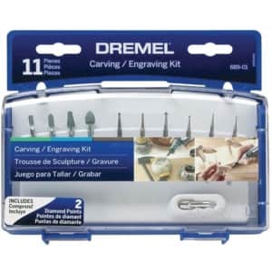 Dremel 11-Piece Carving and Engraving Rotary Tool Accessory Kit for $12 Dremel 11-Piece Carving and Engraving Rotary Tool Accessory Kit for $12