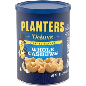 Planters Deluxe Lightly Salted 1-Lb. Whole Cashews for $10