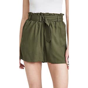 BB DAKOTA by Steve Madden Women's Day in The Life Shorts, Sage, Green, S for $40