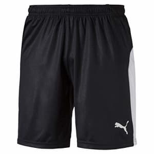 PUMA Men's LIGA Shorts, Black/White, L for $15