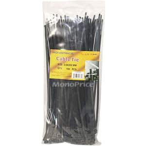 Monoprice 8" Cable Tie 100-Pack for $2