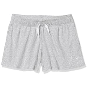 Juicy Couture Girls' Pull-On Shorts, Grey Heather/Terry, 12-14 for $20