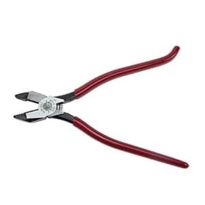 Klein Tools D201-7CSTA Linesman Pliers, Side Cutters with Spring Loaded Action, Ironworker Pliers for $51 Klein Tools D201-7CSTA Linesman Pliers, Side Cutters with Spring Loaded Action, Ironworker Pliers for $51