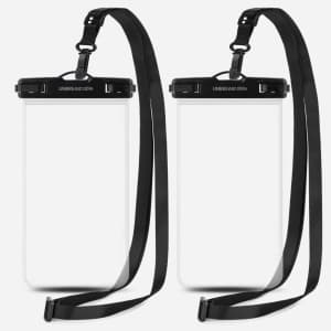 UNBREAKcable Universal Waterproof Phone Pouch 2-Pack for $9