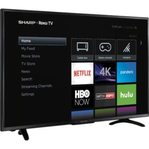 Sharp LC-43LBU591U 43" 60Hz 2160p Smart Roku 4K UHD LED TV for $250