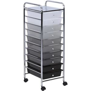 Honey Can Do 10-Drawer Rolling Storage Cart for $53