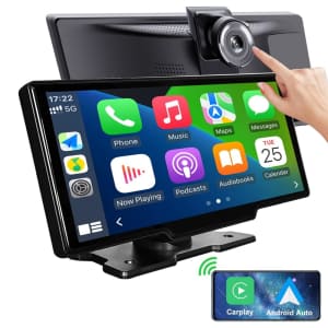 9.3" Portable Car Radio w/ 4K Dashcam for $59 w/ Prime