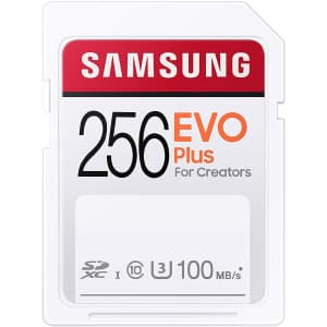 Samsung 256GB EVO Plus U3 SDXC Card for $24 Samsung 256GB EVO Plus U3 SDXC Card for $24