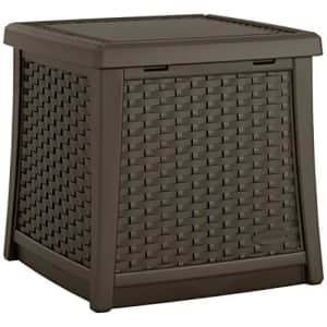 Suncast Elements 13-Gallon End Table with Storage - Lightweight Resin Outdoor Storage Patio and for $129 Suncast Elements 13-Gallon End Table with Storage - Lightweight Resin Outdoor Storage Patio and for $129