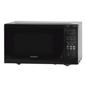 West Bend WBMW92B Microwave Oven 900-Watts Compact with 6 Pre Cooking Settings, Speed Defrost, for $115