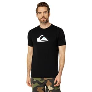 Quiksilver Men's Comp Logo Tee Shirt, Black, Large for $28