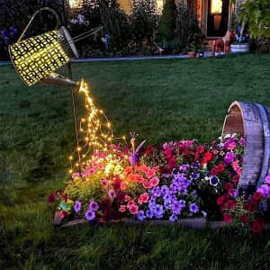 Watering Can Solar Landscape Lights for $22